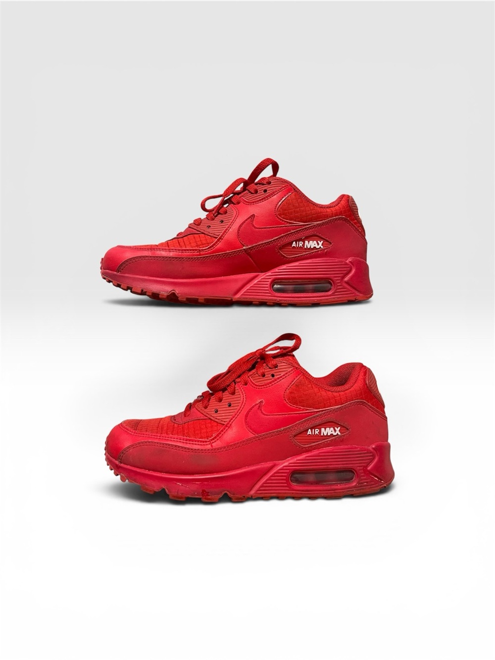 Nike Red Air Max Athletic Sneakers